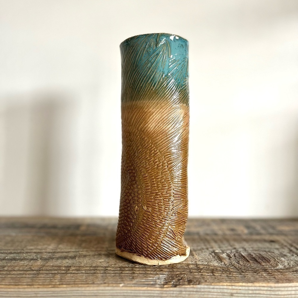 Handmade OOAK art pottery vase